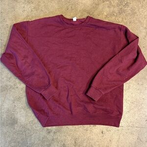 Jerzees Men's Maroon Crewneck Sweater